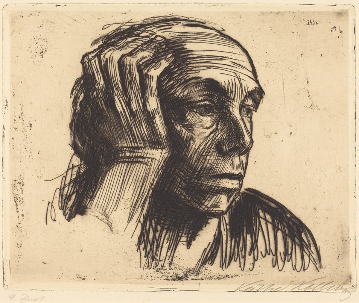 Self-Portrait (Selbstbildnis) by Käthe Kollwitz
