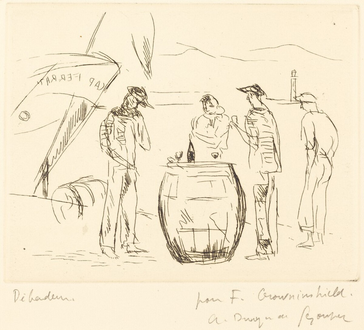 Debardeurs by André Dunoyer de Segonzac