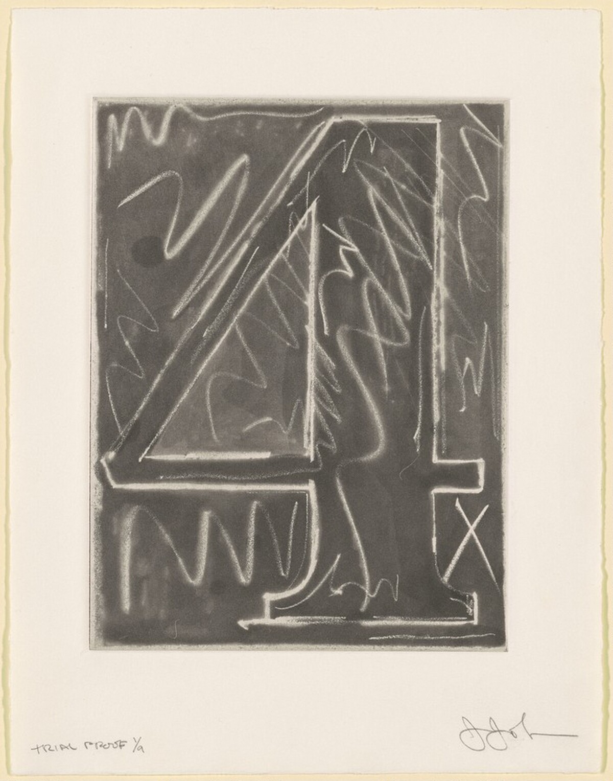 Figure 4 [trial proof 1] by Jasper Johns
