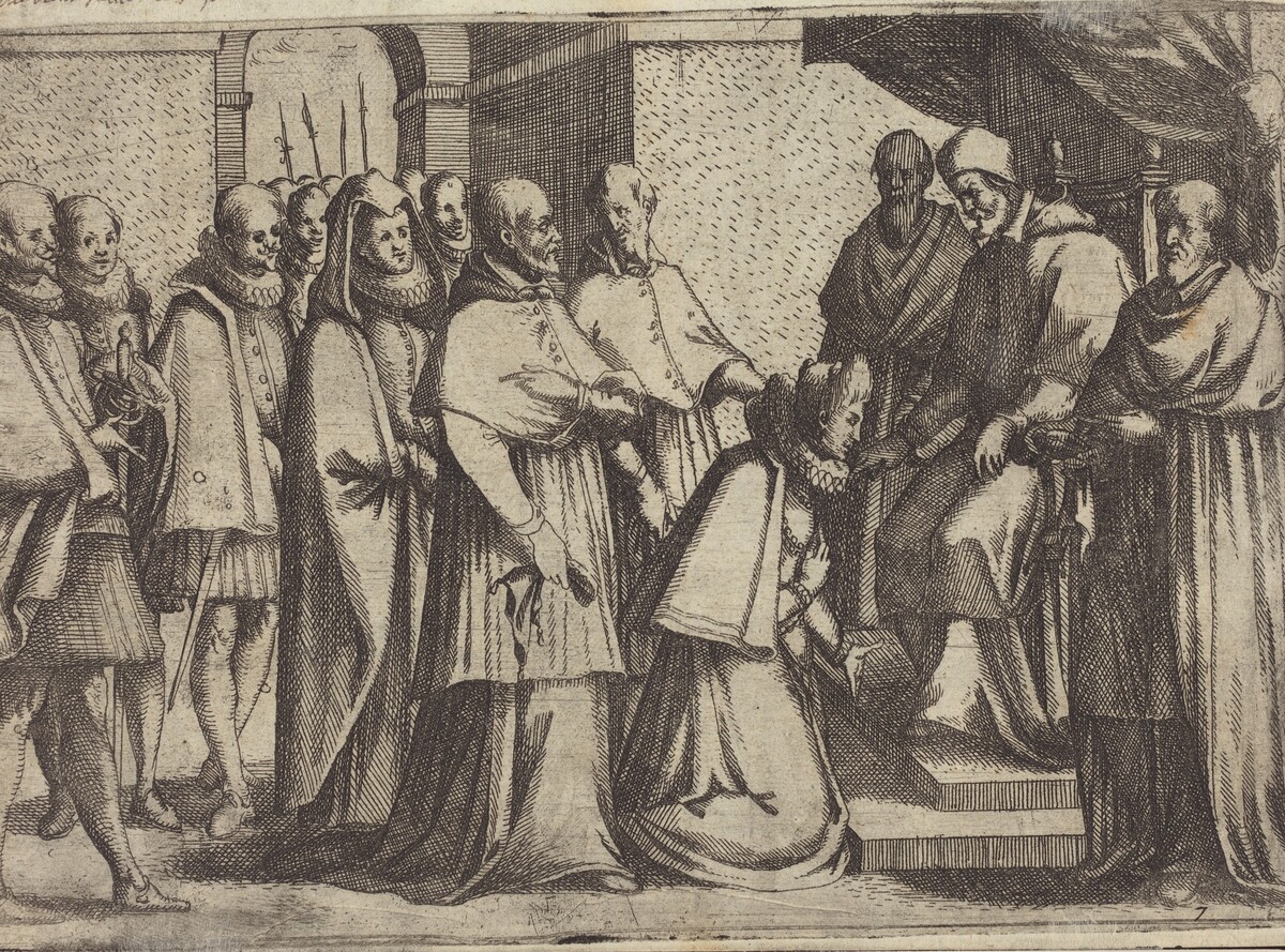 Papal Audience [verso] by Jacques Callot