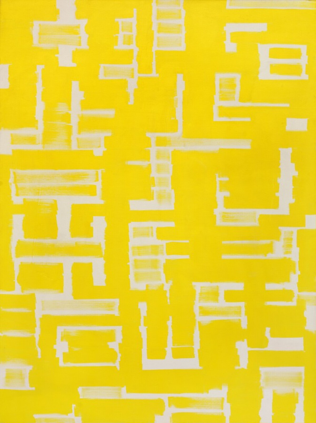 Untitled (Yellow and White) by Ad Reinhardt