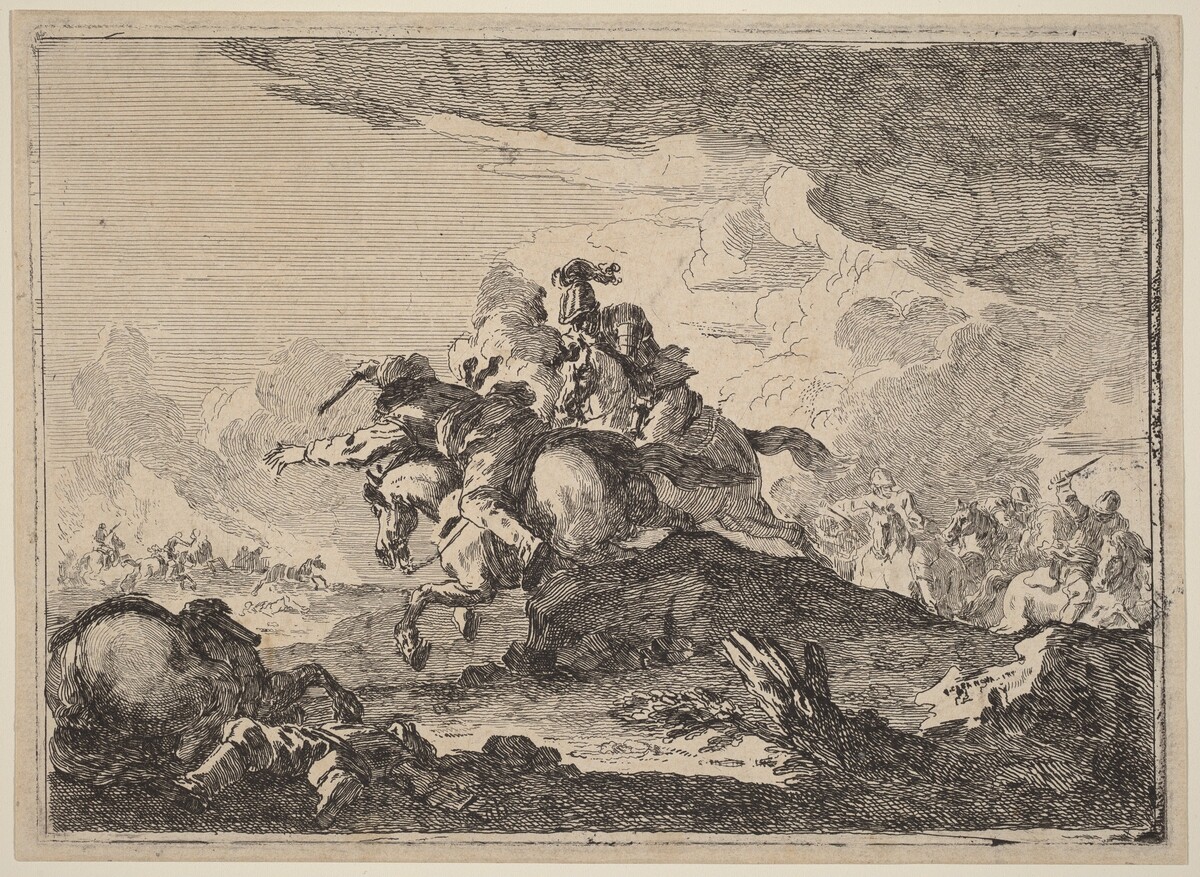 Cavalry Battle by Francesco Casanova