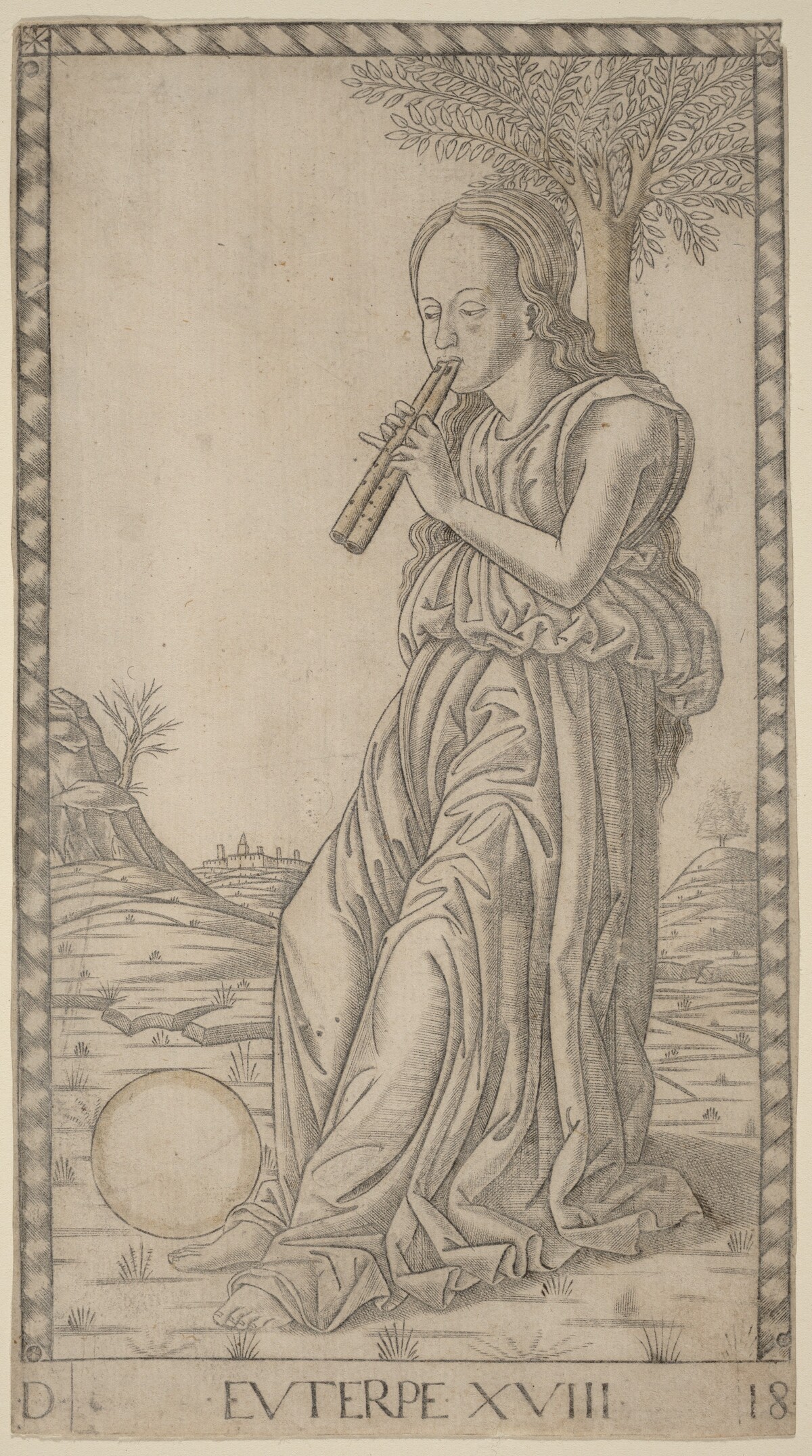 Euterpe by Master of the E-Series Tarocchi
