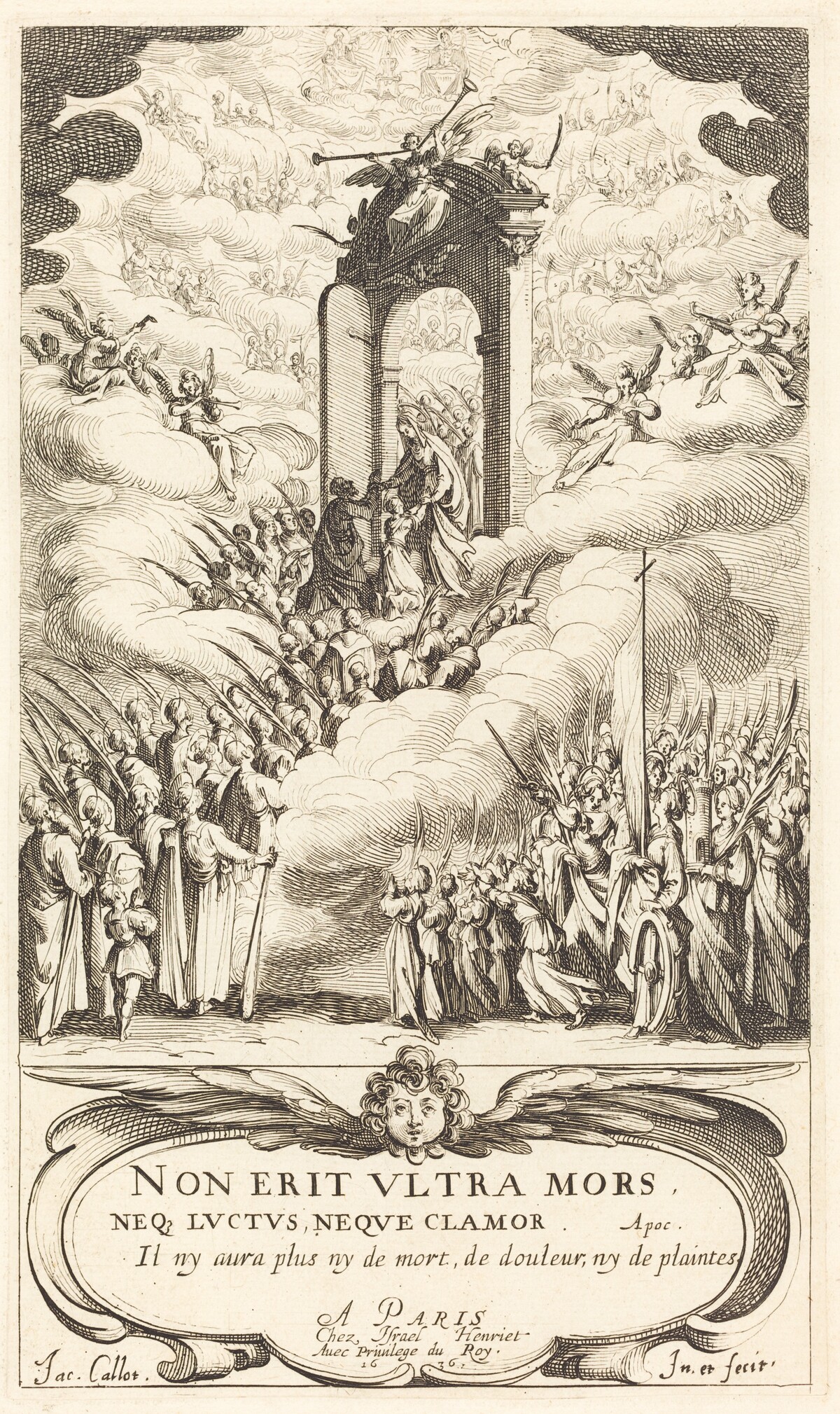 Frontispiece for "The Calendar of Saints" by Jacques Callot