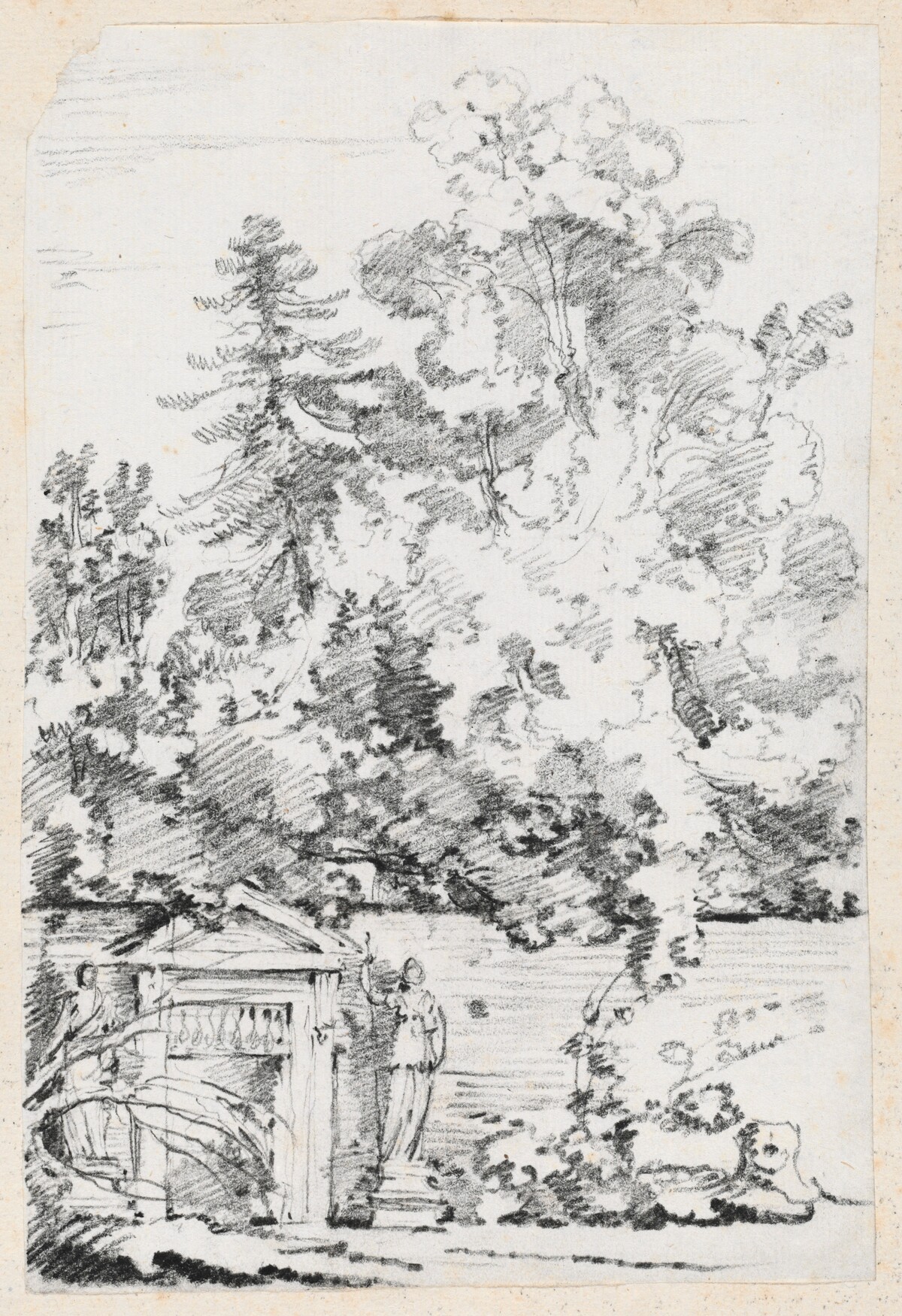 Entrance to a Walled Garden by Joseph-Marie Vien