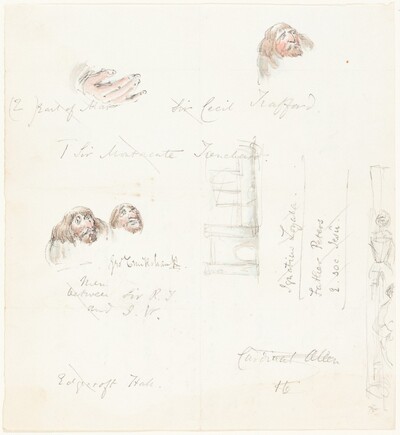 Sketches of Grotesque Faces