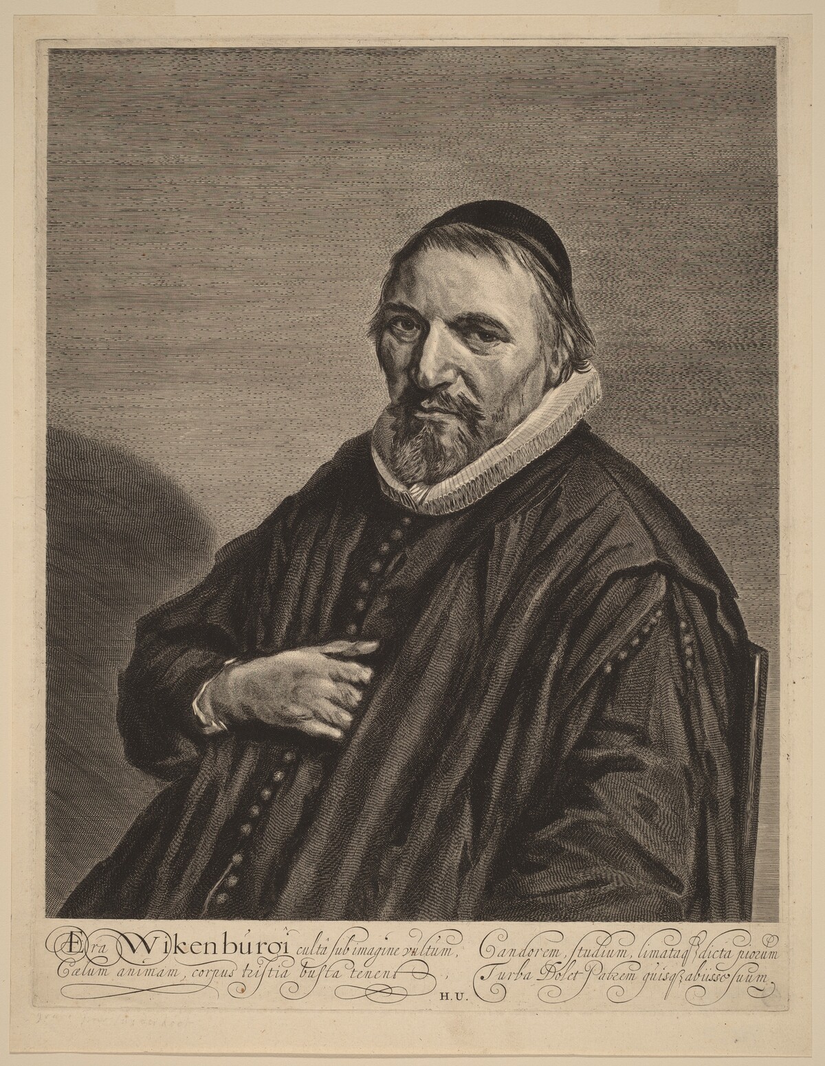Theodorus Wikenburg by Jonas Suyderhoff after Frans Hals