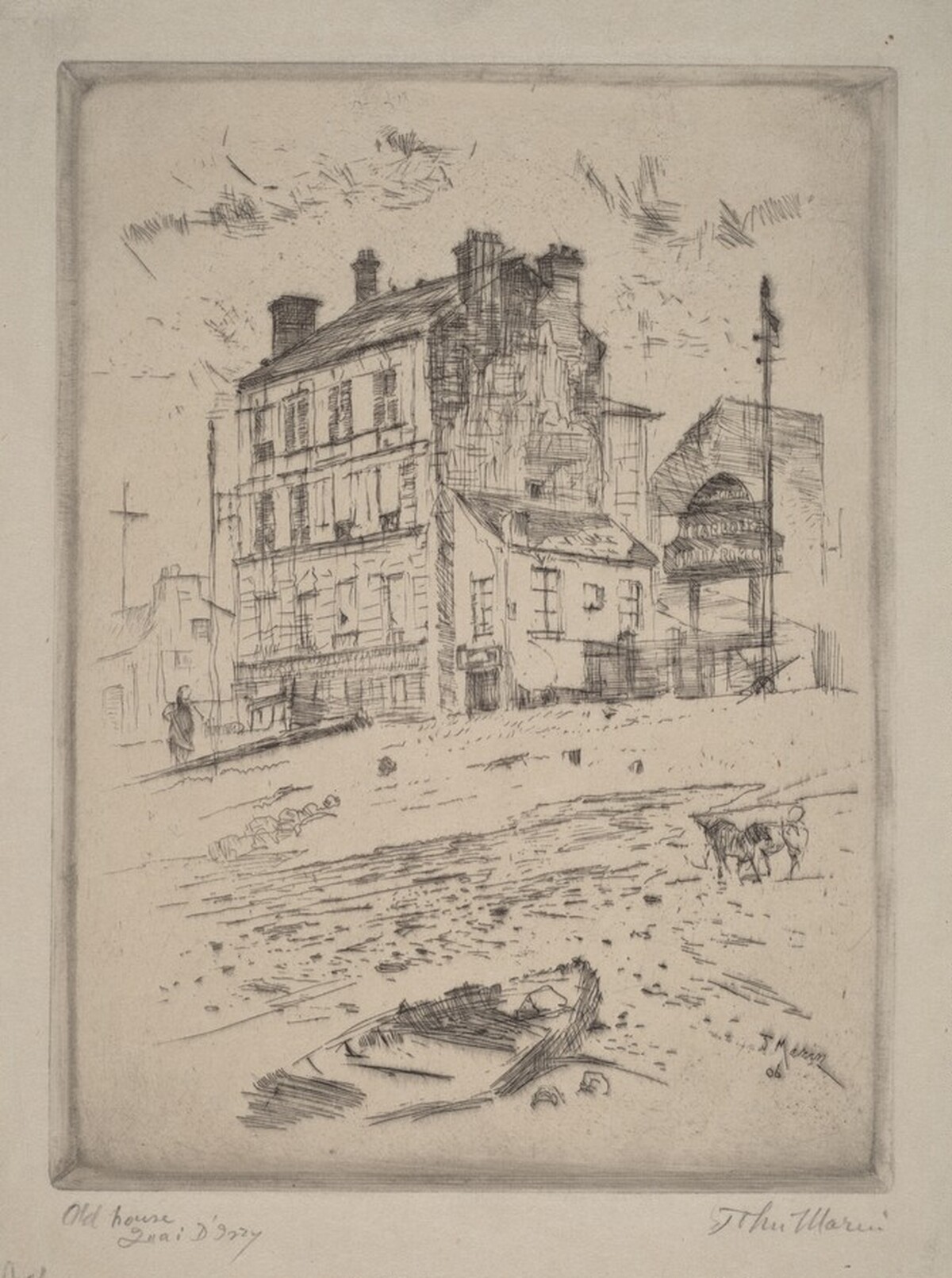 Old House, Quai d'Ivry by John Marin