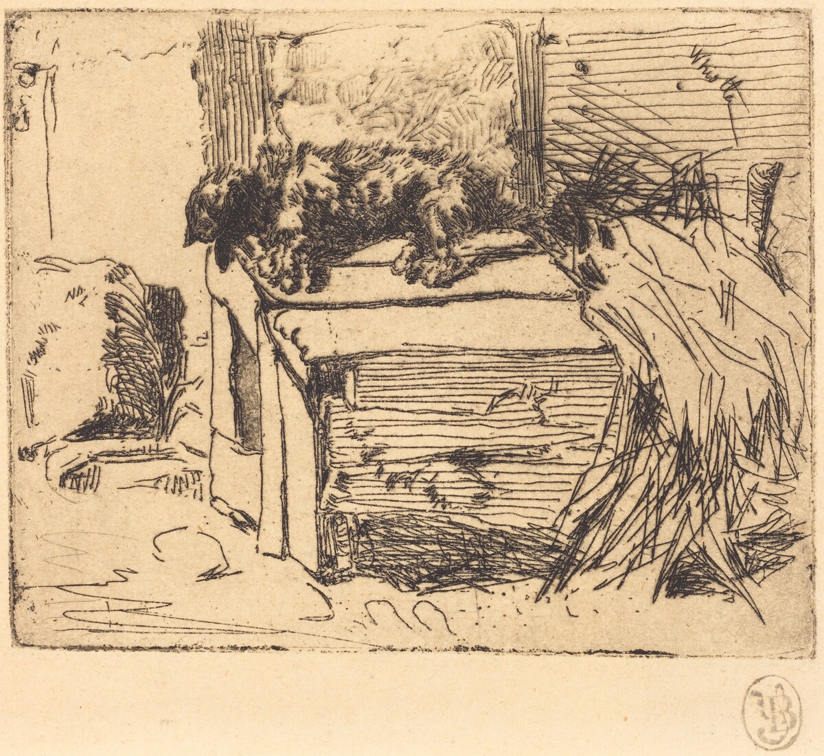 The Dog on the Kennel by James McNeill Whistler