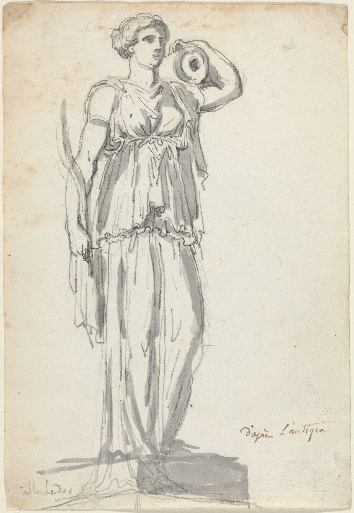 The Ludovisi Water Carrier by Augustin Pajou