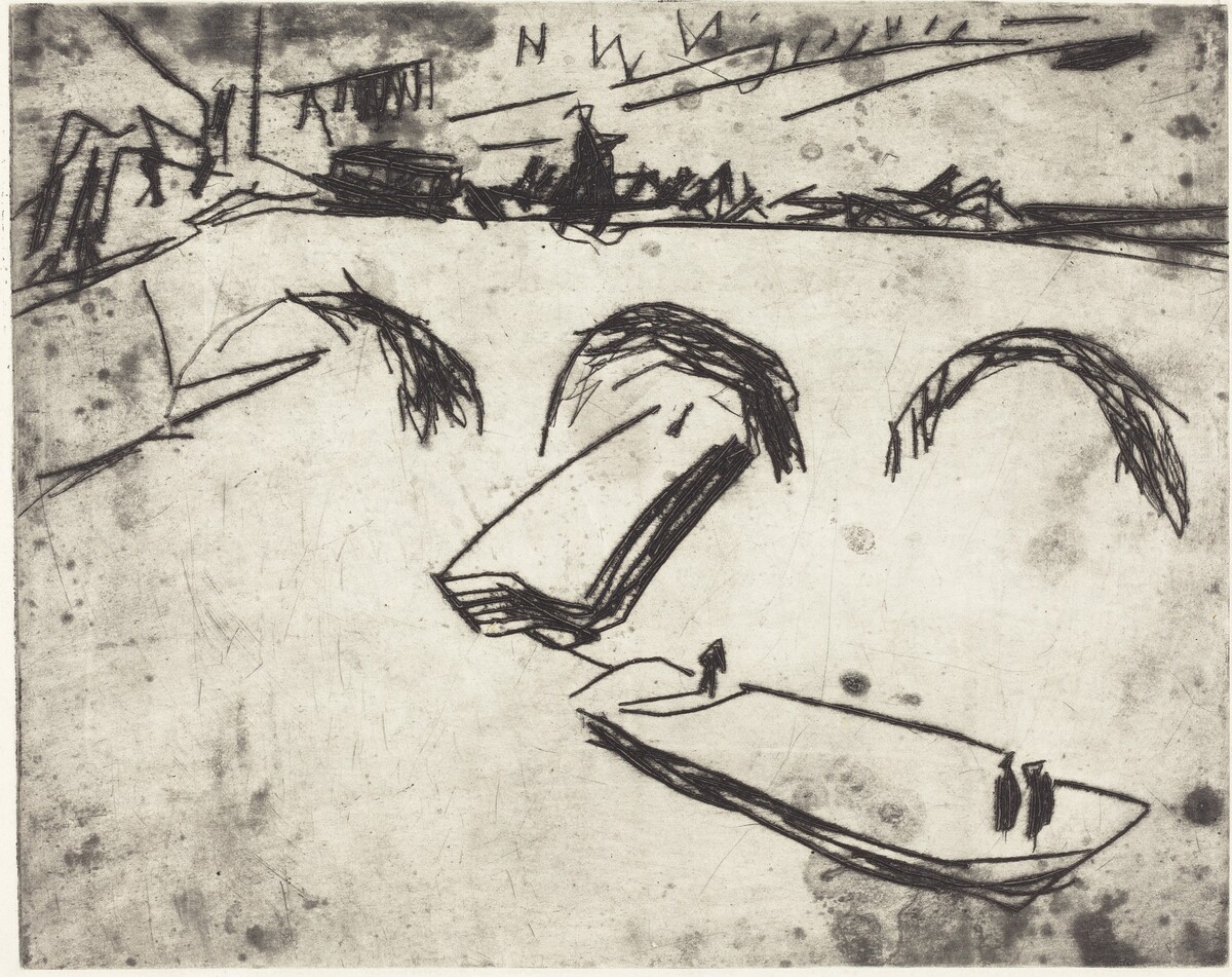 Bridge on Crown Prince Embankment (Brucke am Kronprinzenufer) by Ernst Ludwig Kirchner
