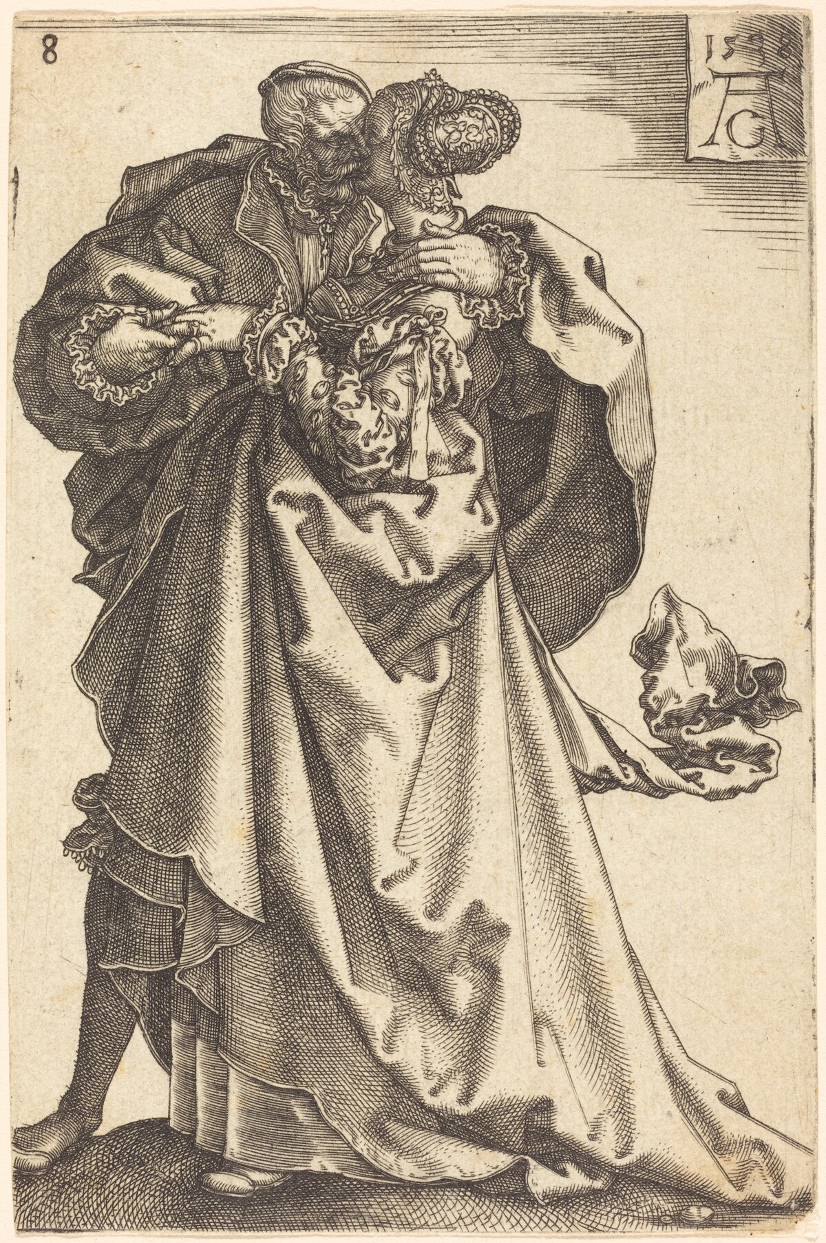 Large Wedding Dancers by Heinrich Aldegrever