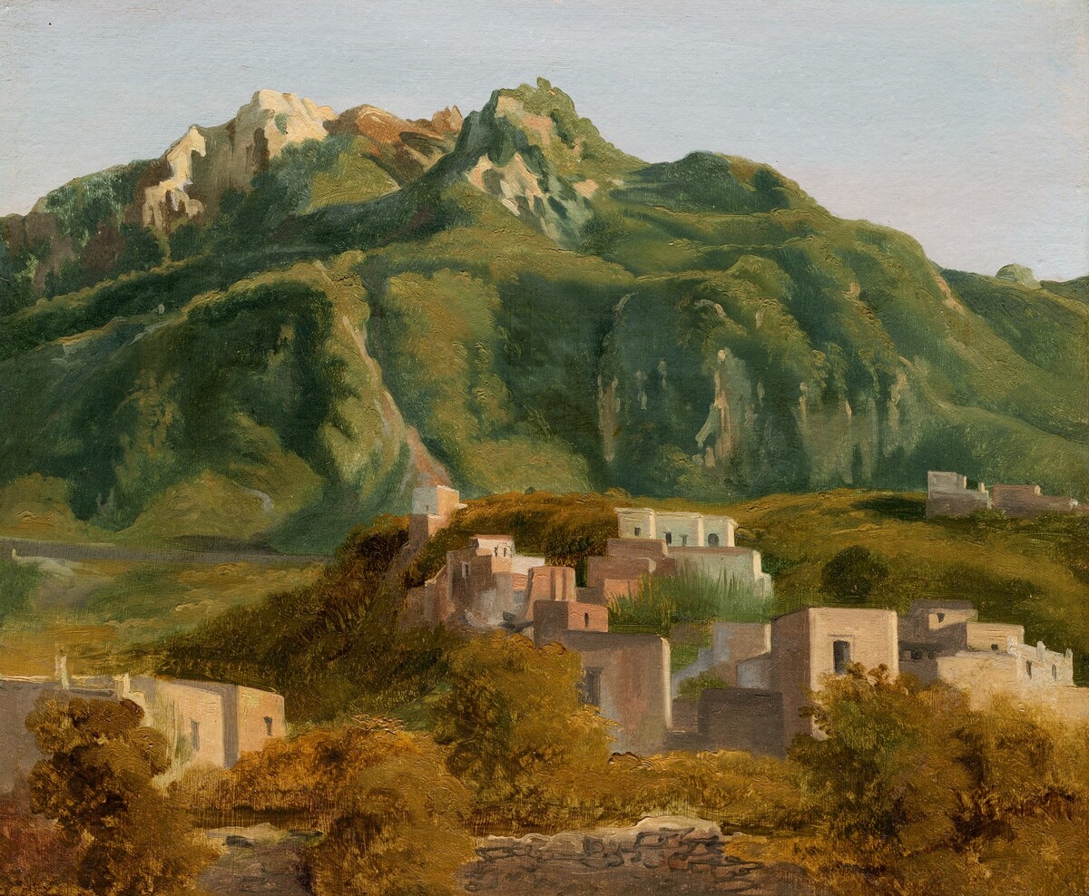 Village on the Island of Ischia by Sébastien-Louis-Guillaume Norblin de la Gourdaine