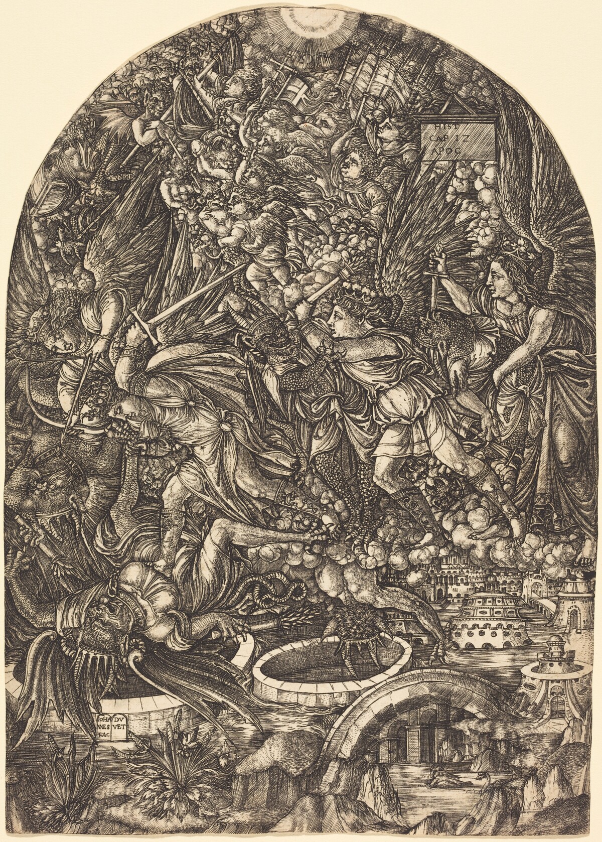 Saint Michael and the Dragon by Jean Duvet