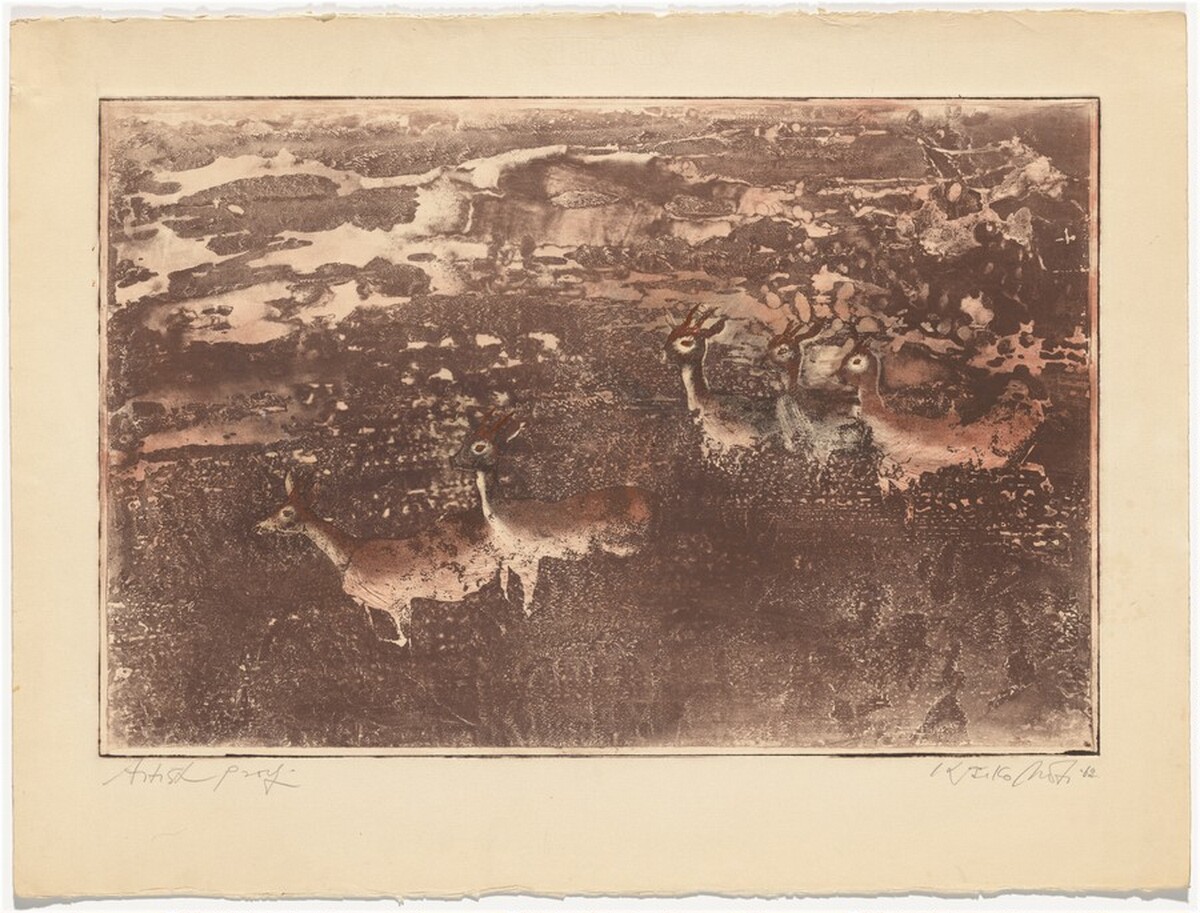 Antelopes by Kaikobad Motiwalla