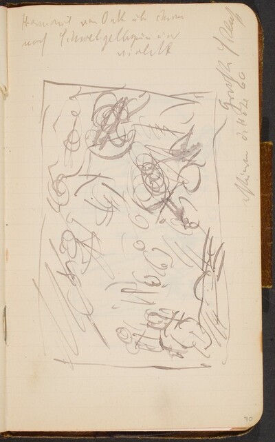 Skizze und Notizen (Sketch with Notation) [p. 70]