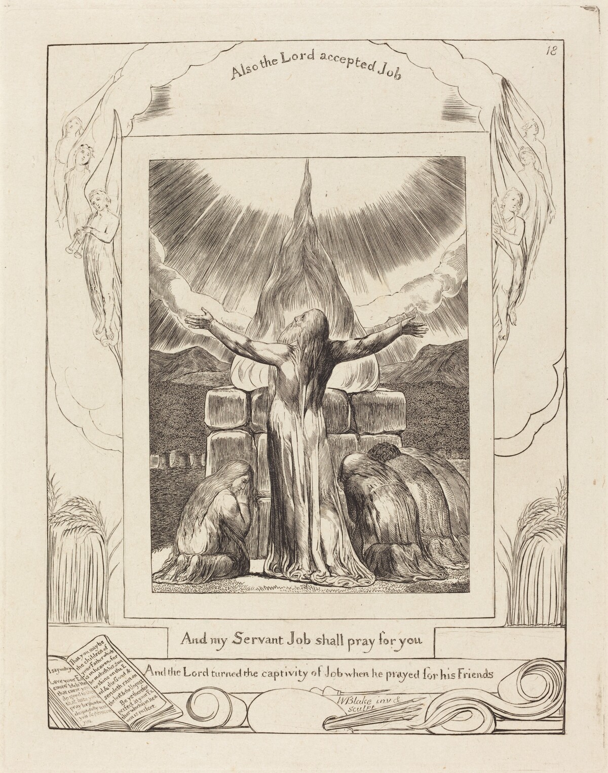 Job's Sacrifice by William Blake