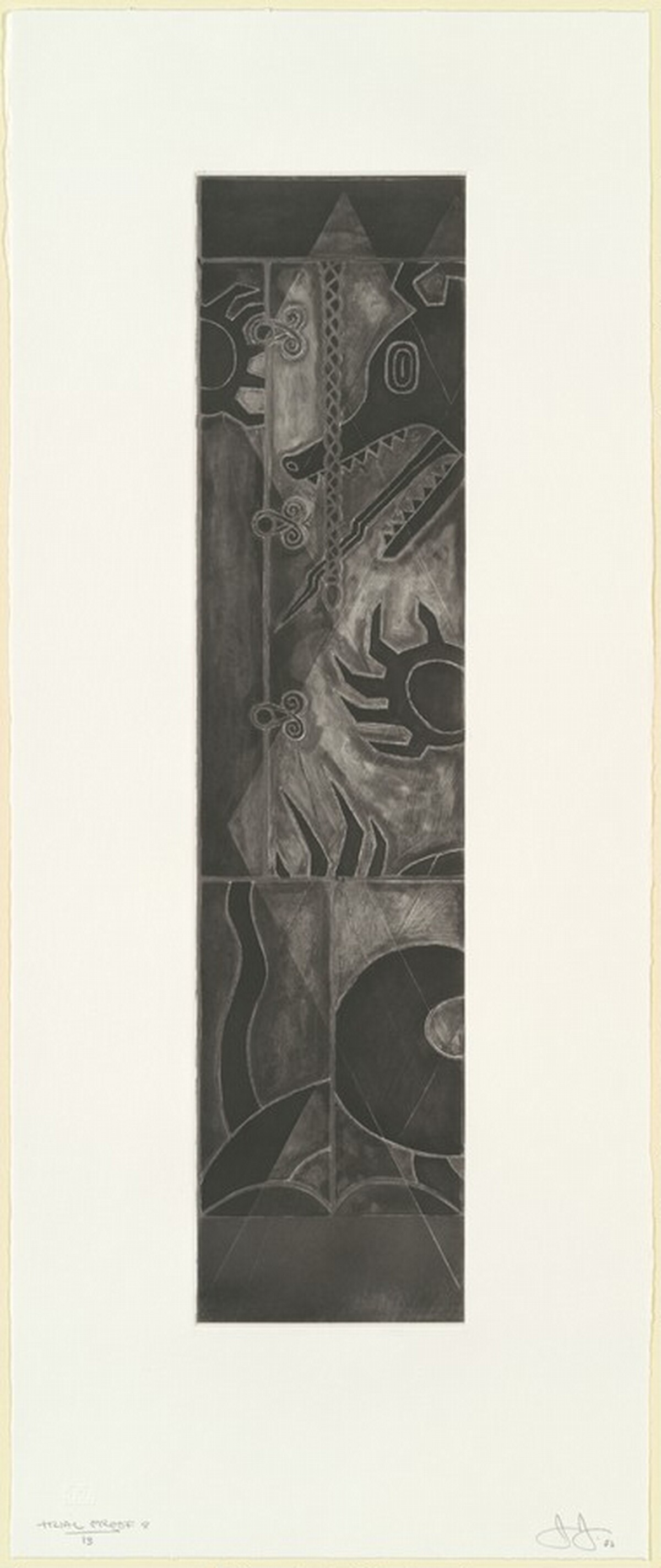 Two Costumes [trial proof 8] by Jasper Johns