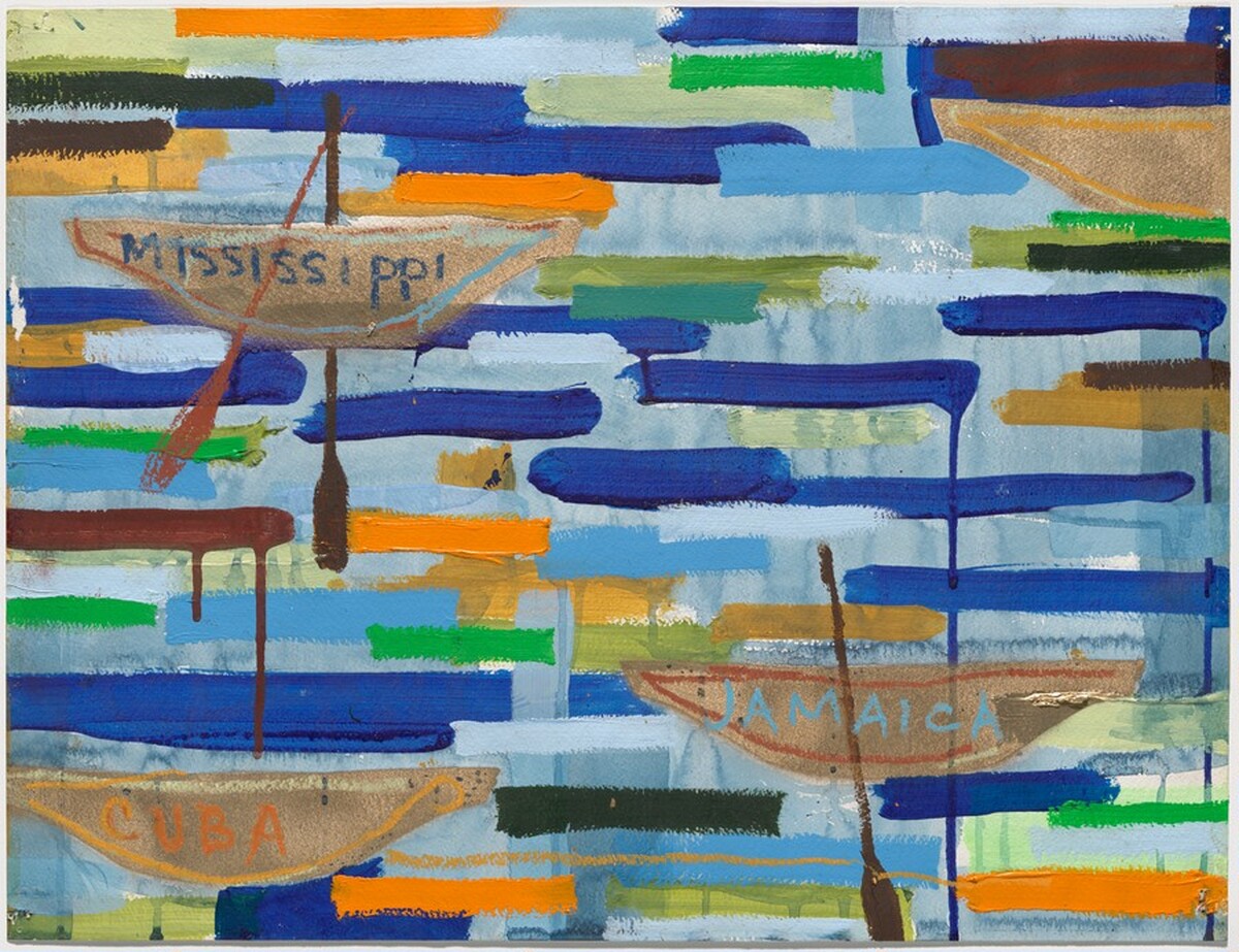 NY Rail (Boats Arriving) by Radcliffe Bailey