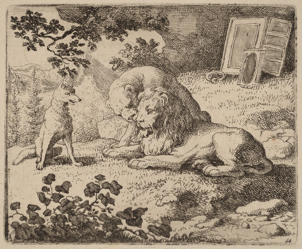 Reynard Describes the Missing Treasures by Allart van Everdingen