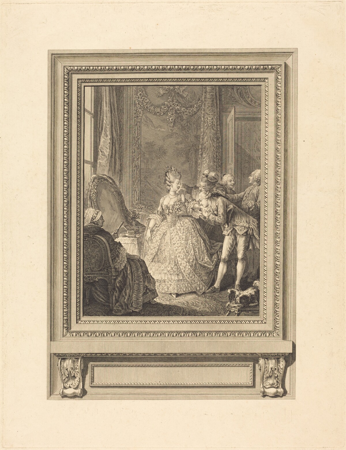 Le jour by Charles Emmanuel Patas after Charles Eisen