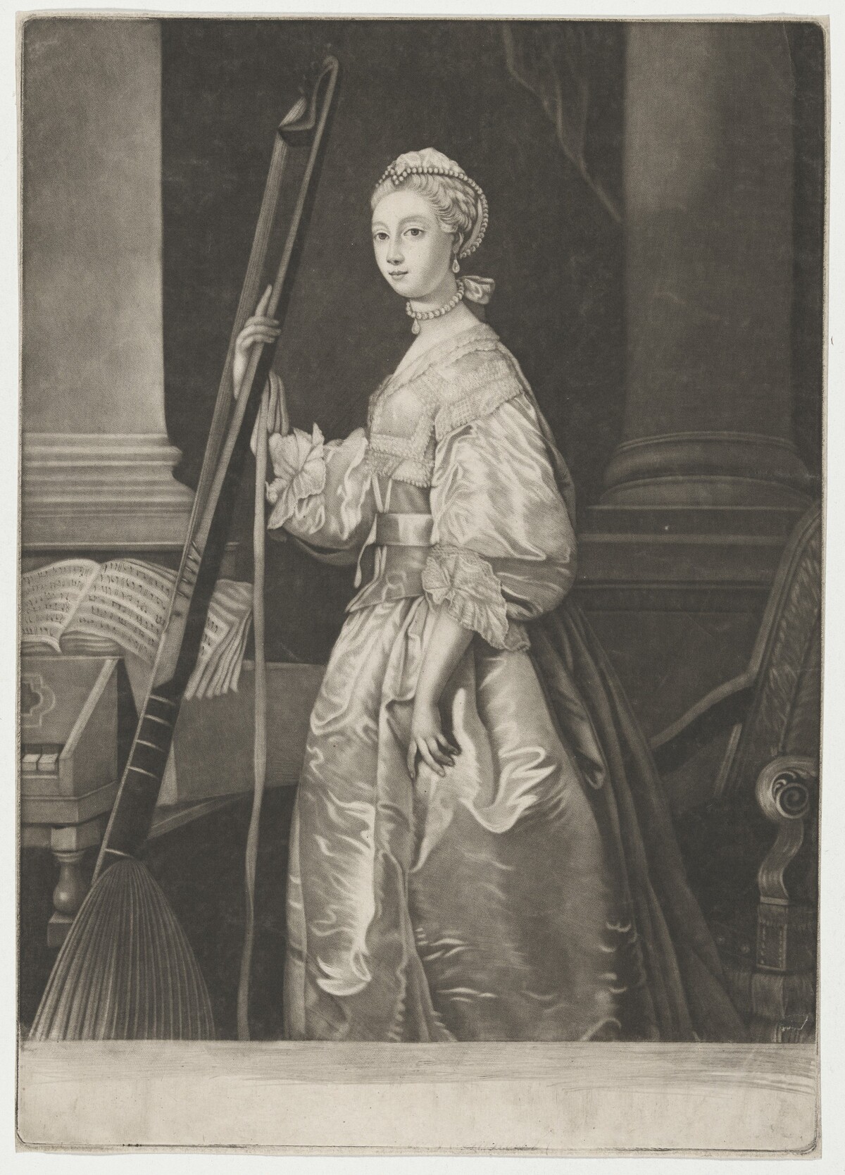 Lady Mary Coke, Wife of Edward, Viscount Coke by James MacArdell after Allan Ramsay