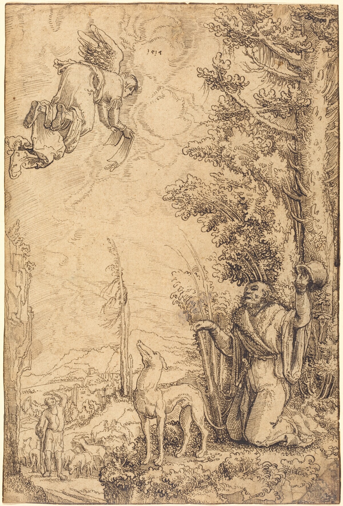 The Annunciation to Joachim by Wolf Huber