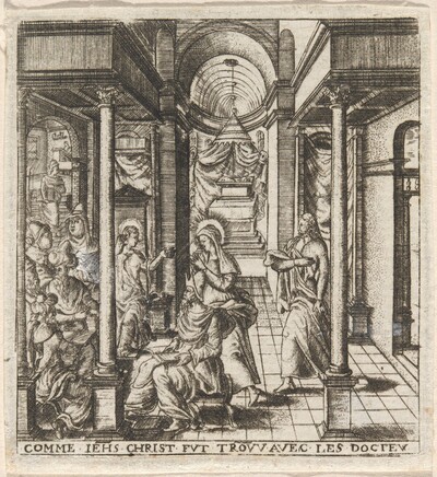Mary and Joseph Find the Boy Jesus in the Temple with the Doctors