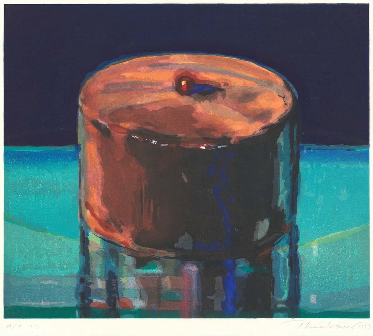 Dark Cake [artist's proof] by Wayne Thiebaud