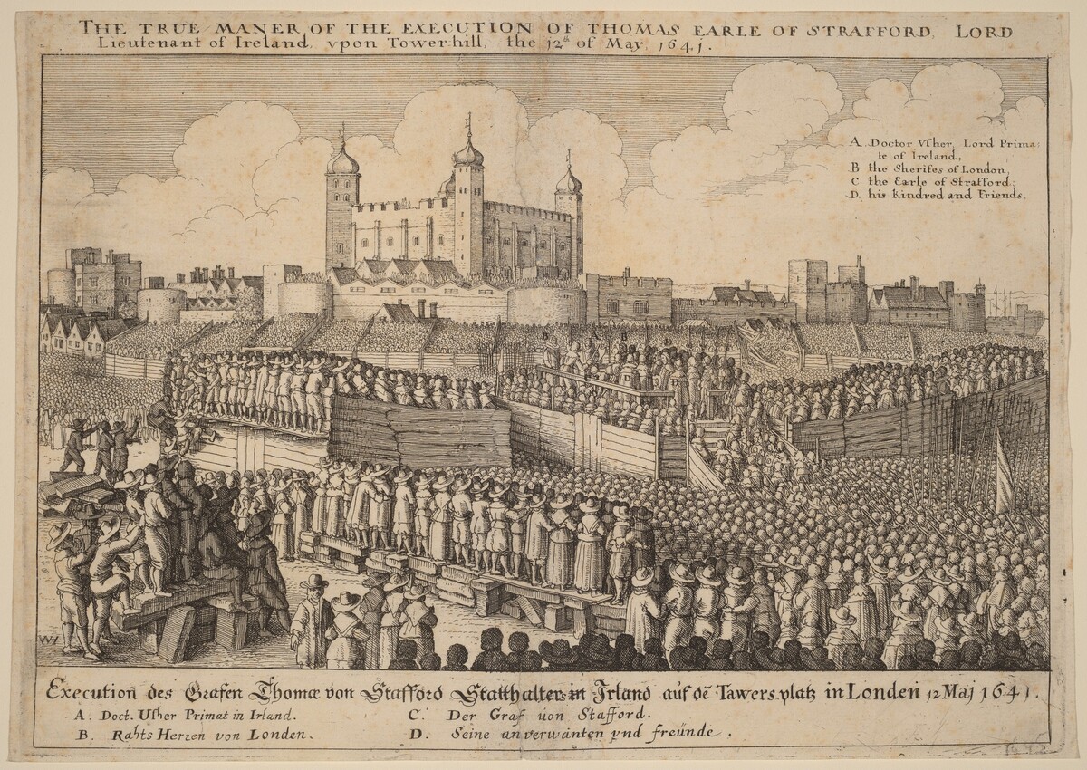 Execution of Thomas Wentworth by Wenceslaus Hollar