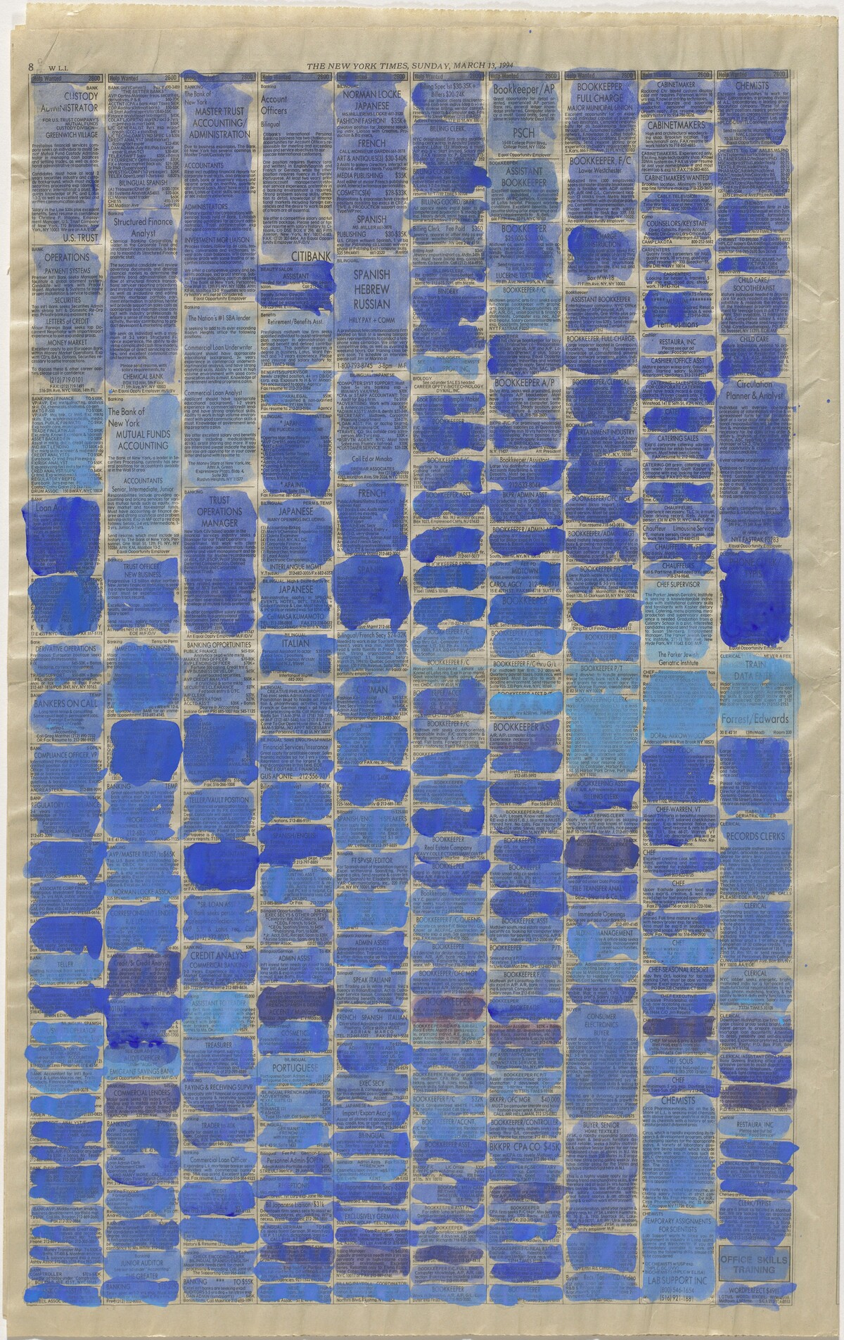 Untitled (Help Wanted Full Page) by Stephen Dean