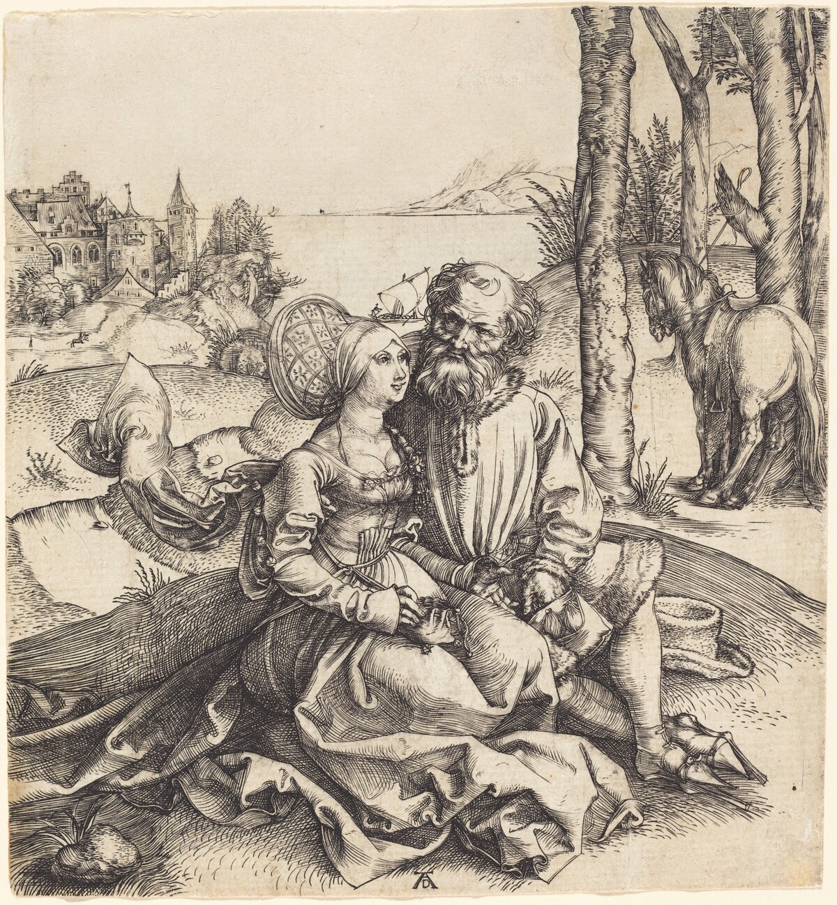 The Ill-Assorted Couple by Albrecht Dürer
