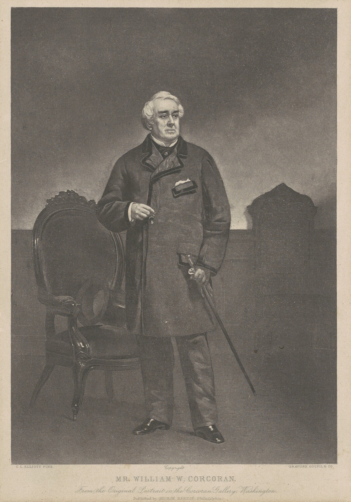 Mr. William W. Corcoran by Goupil & Company, after Charles Loring Elliott