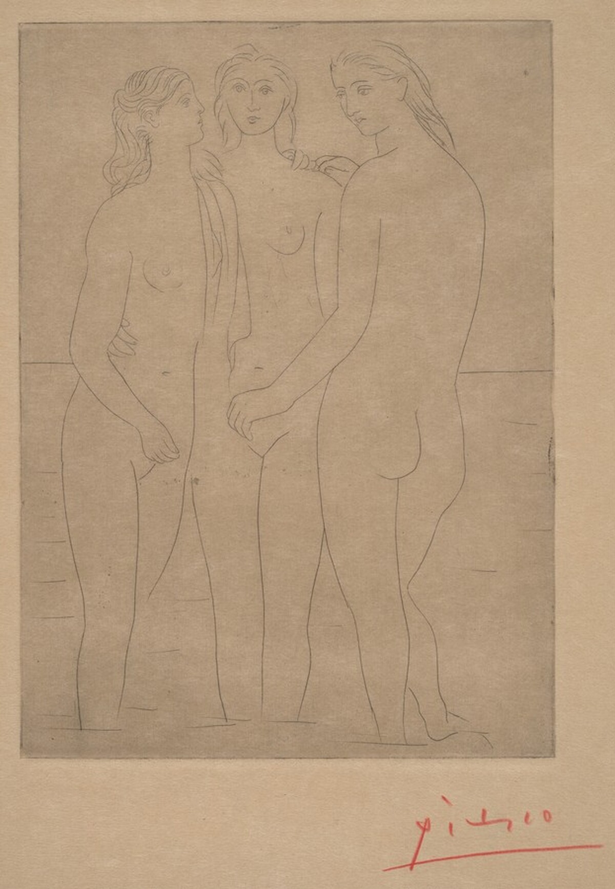 Three Bathers I (Les trois baigneuses I) by Pablo Picasso