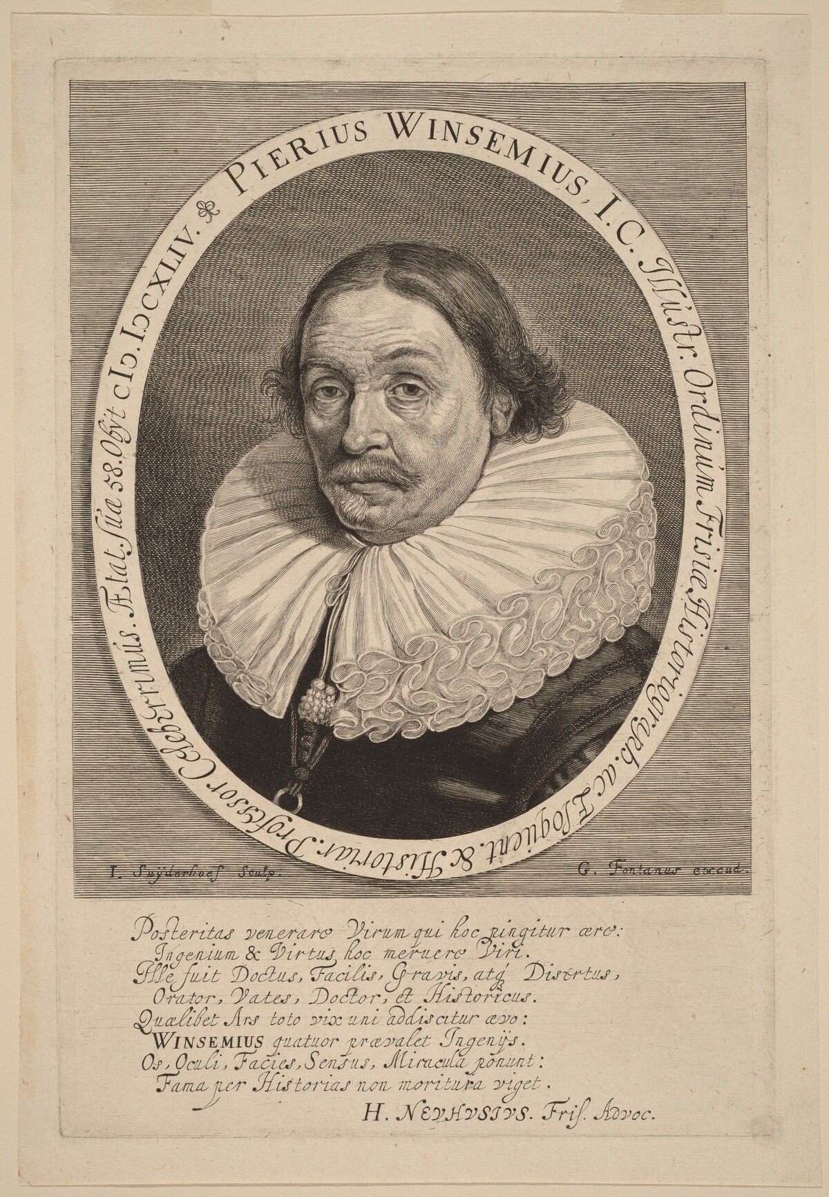 Petrus Winsemius by Jonas Suyderhoff