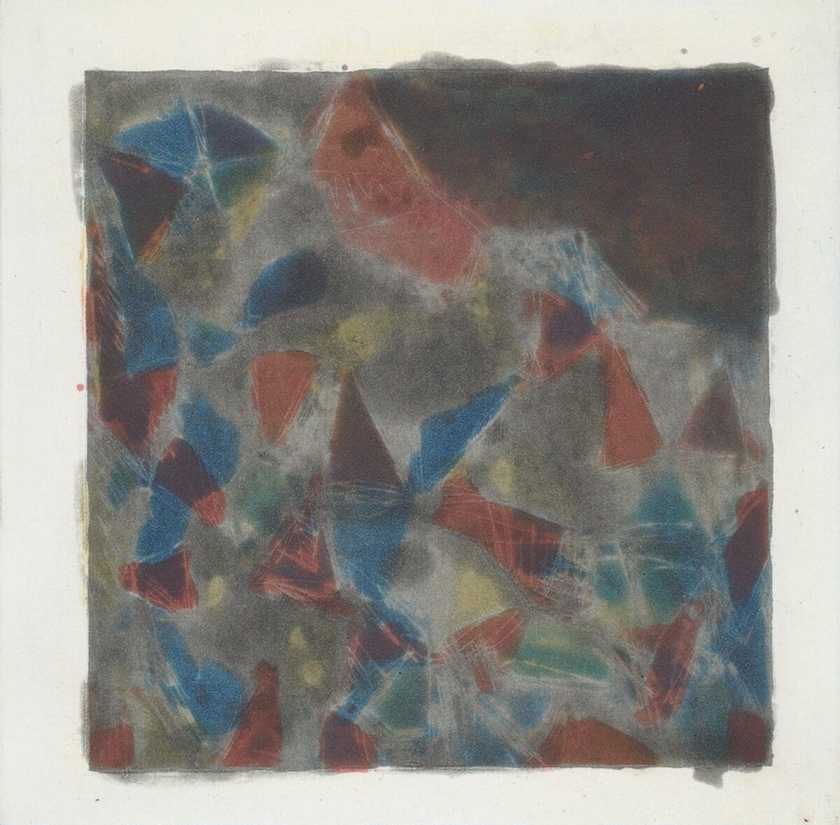 Color & Black, 12 x 12 / 4 by Sol LeWitt