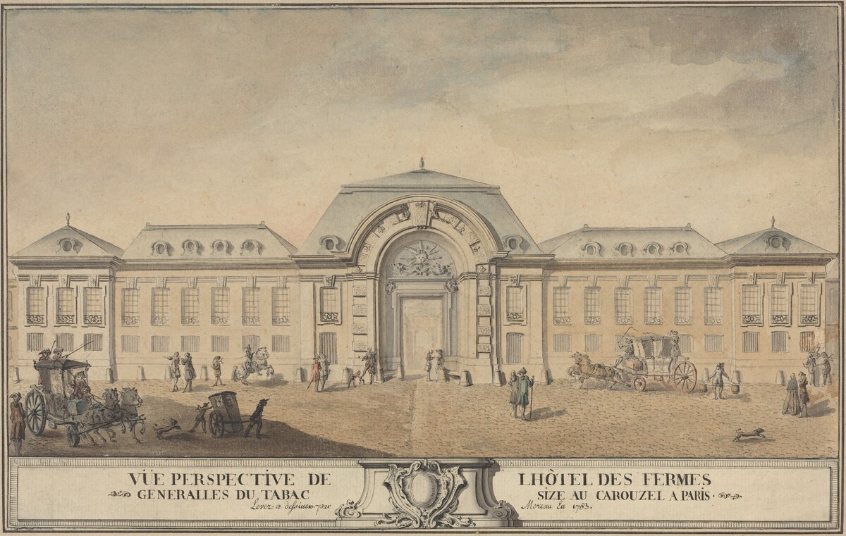 View of the Hôtel des Fermes Générales du Tabac by Jean-Michel Moreau
