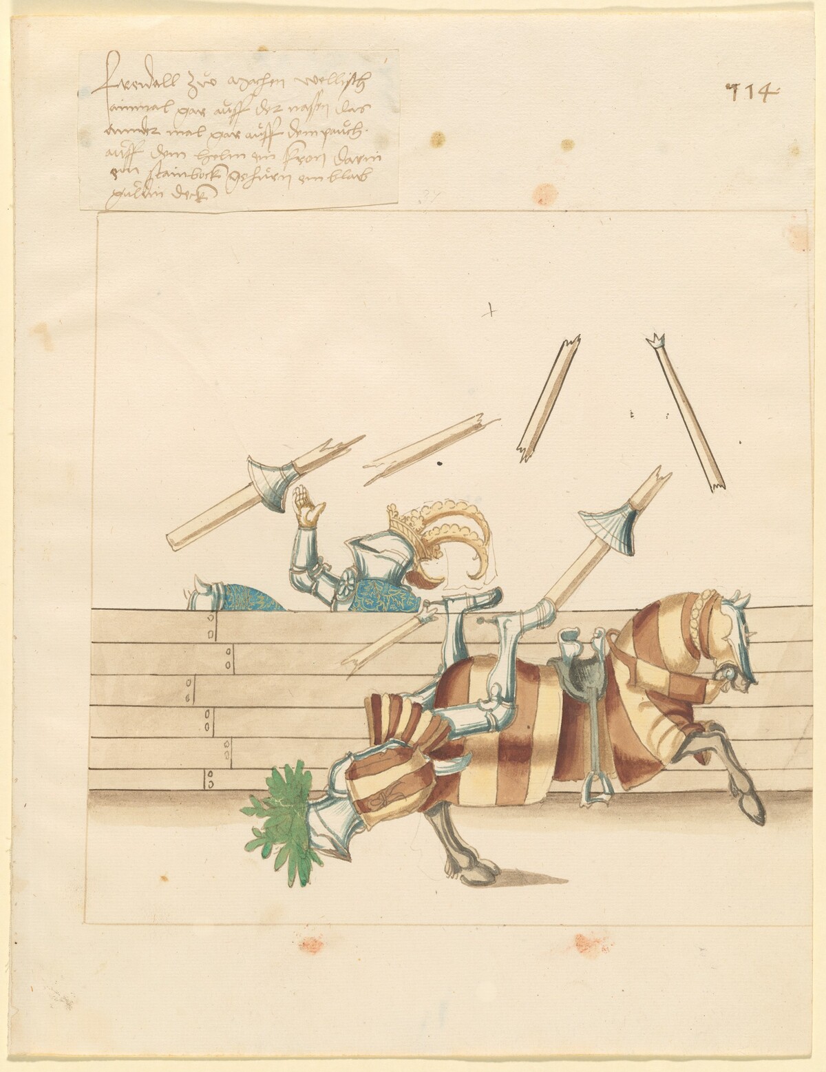 Italian Joust of Peace by German 16th Century