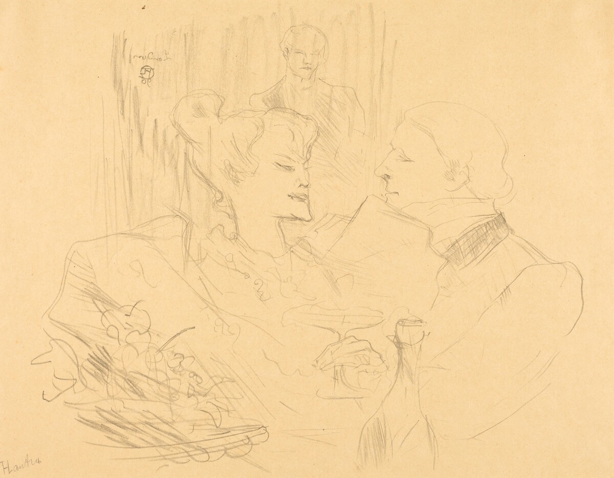 Supper in London (Souper à Londres) by Henri de Toulouse-Lautrec