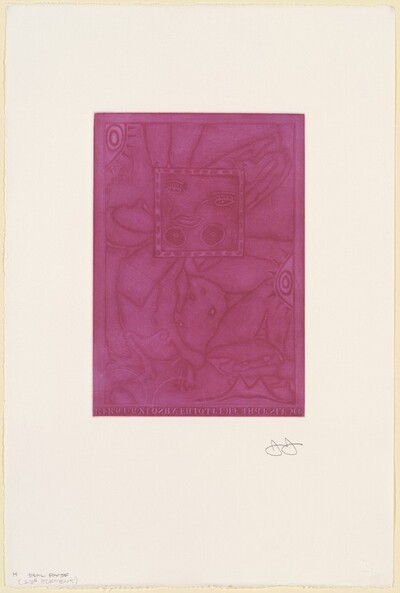 Untitled (Purple Mezzotint) [trial proof H]