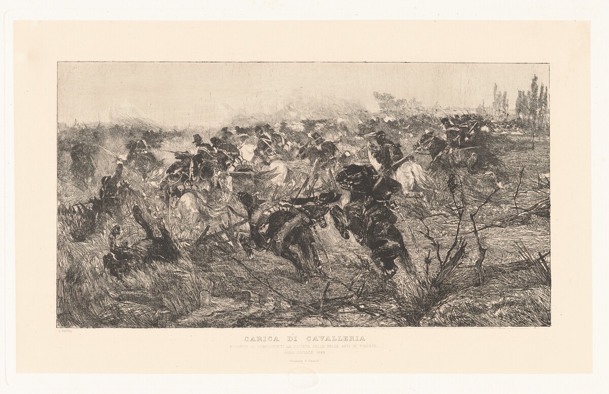 Carica di cavalleria (Calvary Charge) by Giovanni Fattori