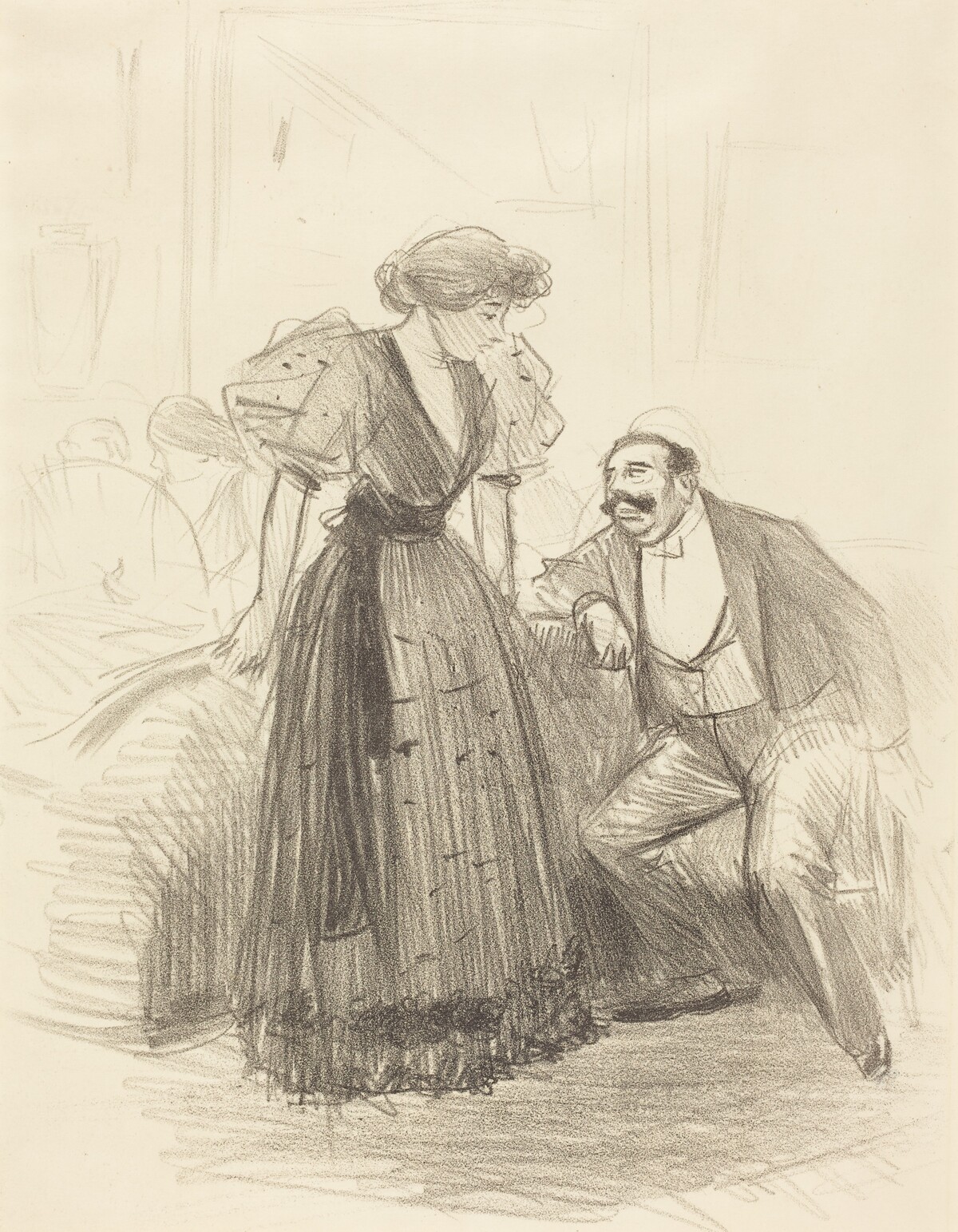 En soirée (At an Evening Party) by Jean-Louis Forain