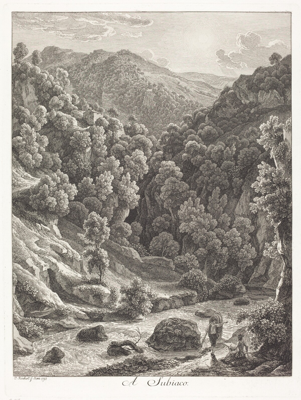 A Subiaco (Near Subiaco) by Johann Christian Reinhart