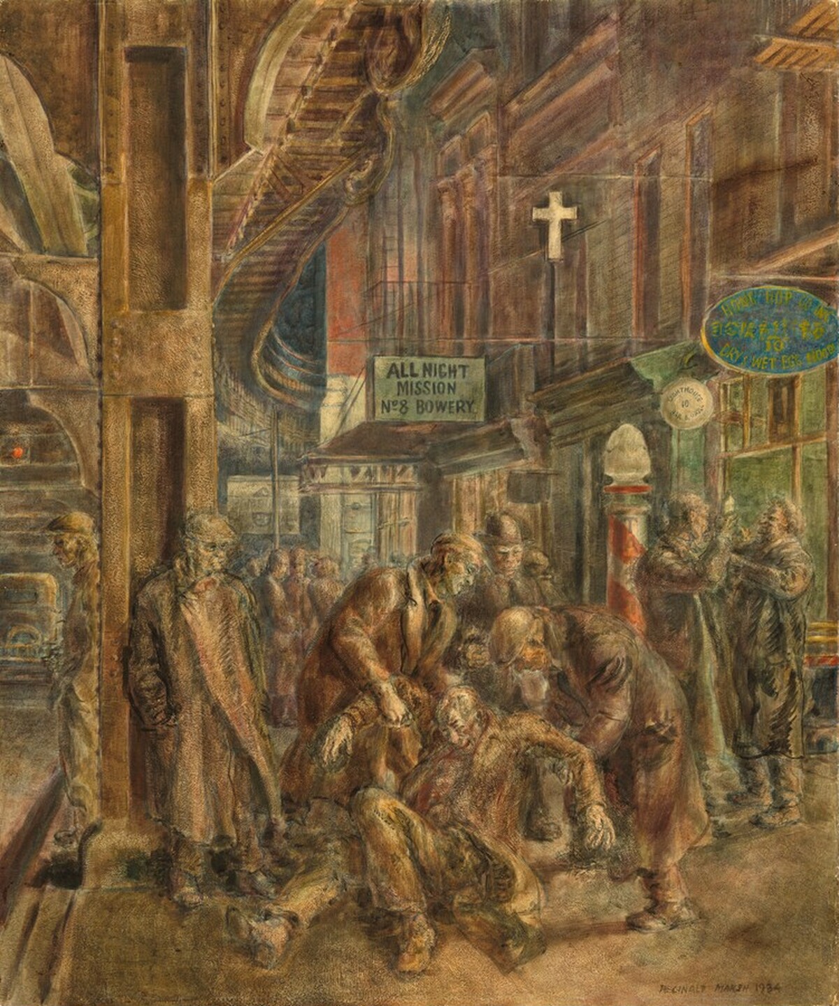Smokehounds by Reginald Marsh