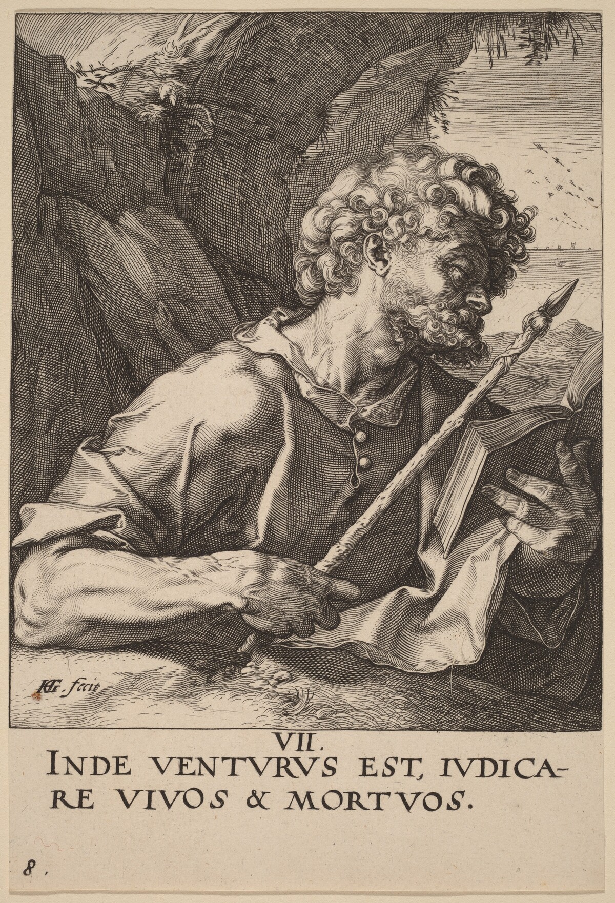 Saint Thomas by Hendrik Goltzius