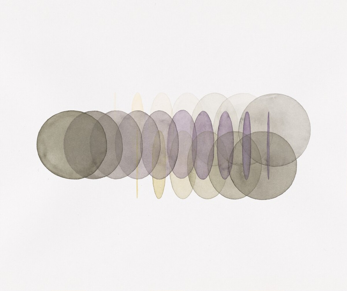 Yellow to grey and grey to purple and yellow to grey movie - grey to yellow and purple to grey and purple to black and black to grey movie - purple to grey and grey to yellow and purple to black movie [left panel] by Olafur Eliasson
