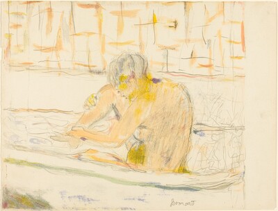 Woman Seated in Her Bath (Femme assise dans sa baignoire)