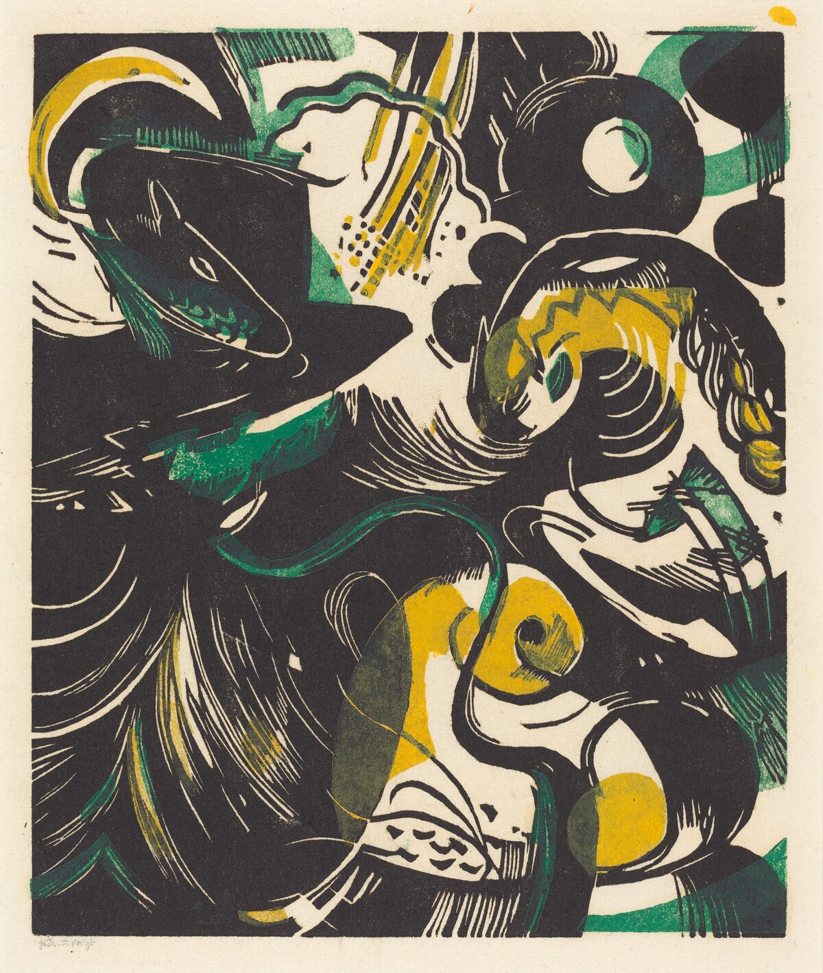 Genesis II (Schopfungsgeschichte II) by Franz Marc