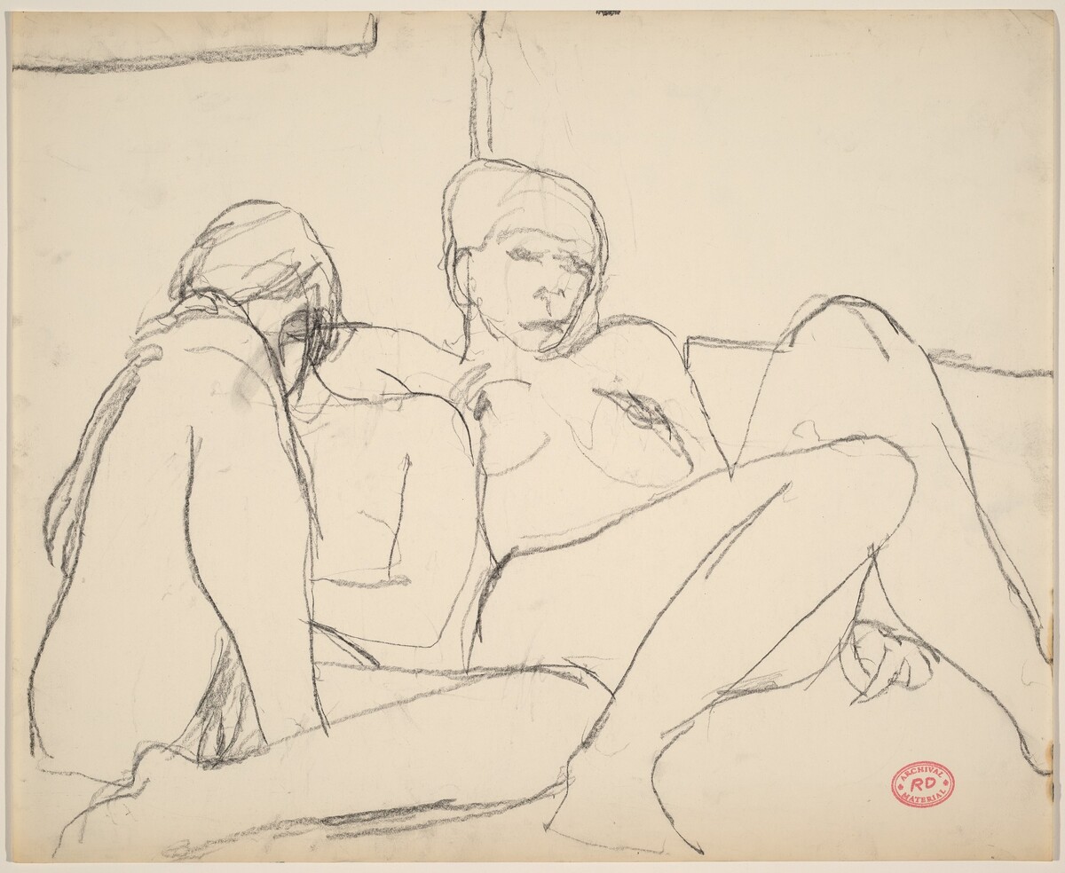 Untitled [two reclining female models] by Richard Diebenkorn