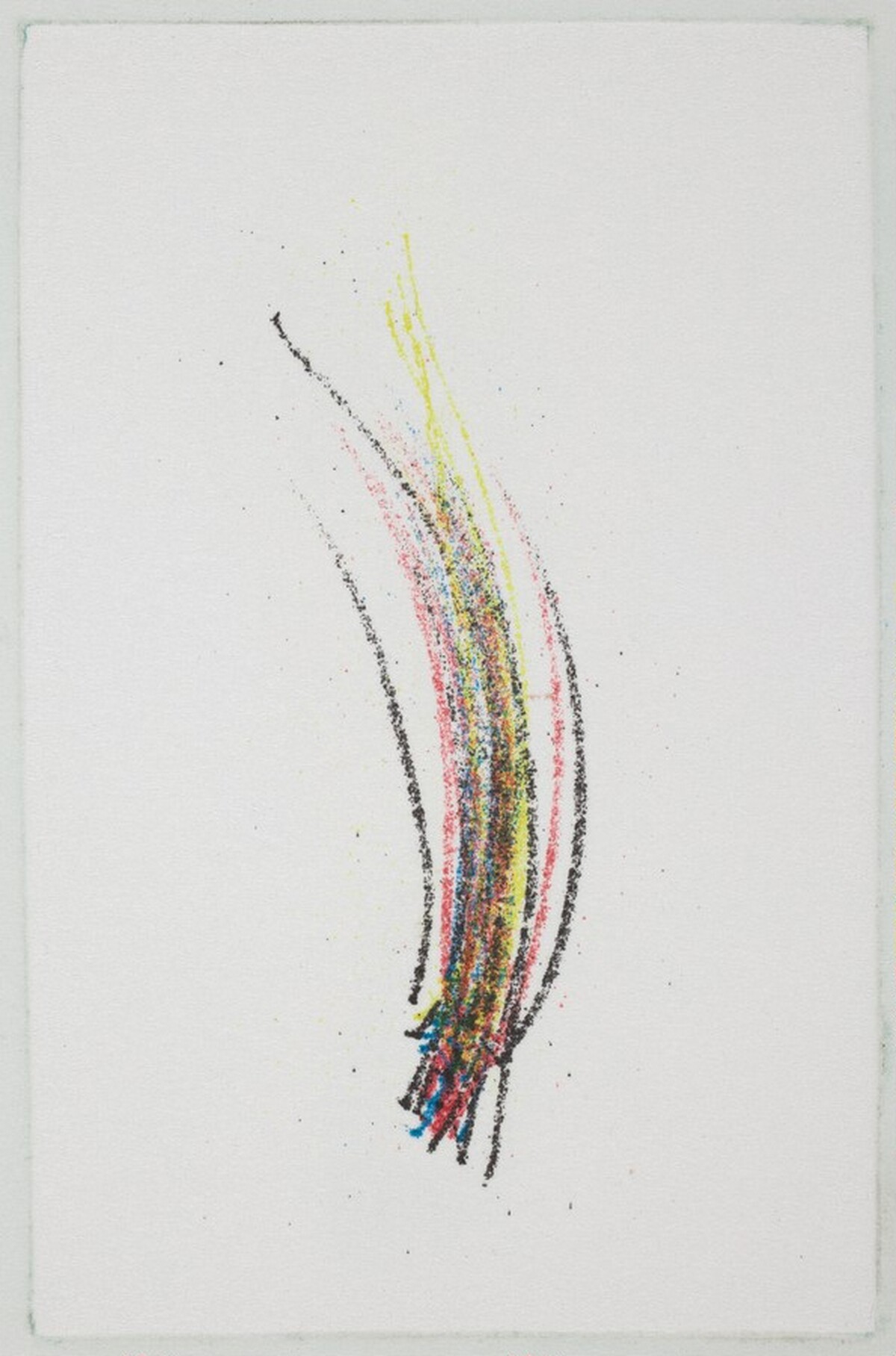 Finger Lines (Blue) by Tom Marioni